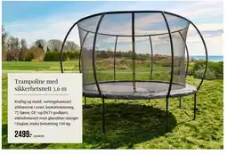 Europris Trampoline med sikkerhetsnett tilbud