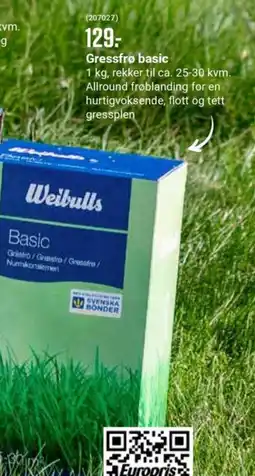 Europris Gressfrø basic tilbud