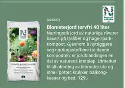 Europris Blomsterjord torvfri tilbud