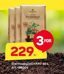 Byggmax Grønnsaksjord KRAV 40 L tilbud