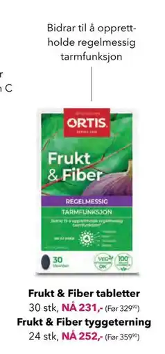 Apotek 1 Frukt & Fiber tyggeterning tilbud