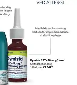 Apotek 1 Dymista 137+50 mcg/dose tilbud