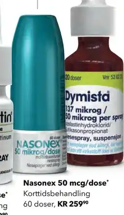 Apotek 1 Nasonex 50 mcg/dose tilbud