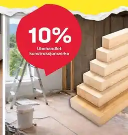 Byggmax Ubehandlet konstruksjonsvirke tilbud