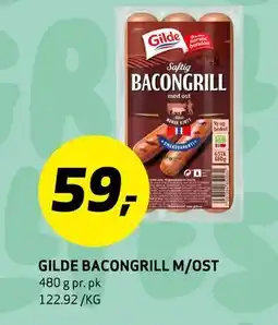 Bunnpris GILDE BACONGRILL M/OST tilbud