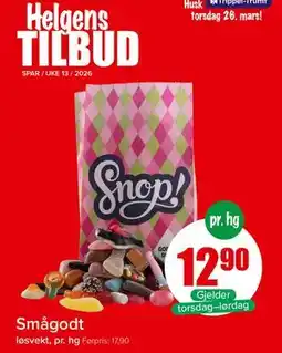 Spar Smågodt tilbud