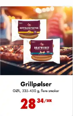 Nordby Supermarket Grillpølser tilbud