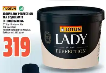 Jotun Lady perfection tak 02/helmatt interiørmaling