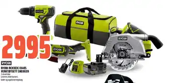 Obs Bygg RYOBI RCK183C-1X40S Verktøysett snekker tilbud