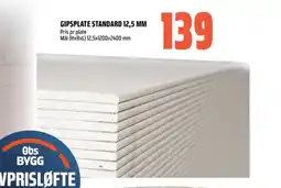 Obs Bygg Gipsplate standard tilbud
