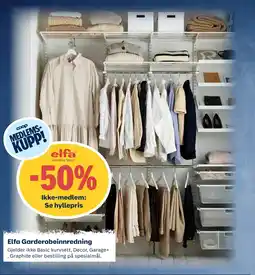 Obs Bygg Elfa Garderobeinnredning tilbud