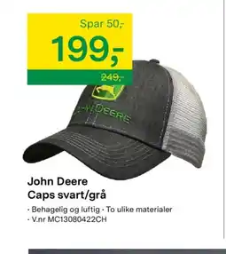 Felleskjøpet John Deere Caps svart/grå tilbud