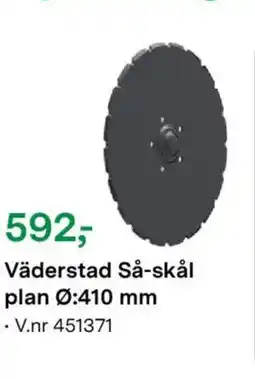 Felleskjøpet Väderstad Så-skål plan Ø: 410 mm tilbud