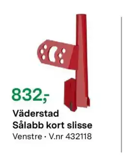 Felleskjøpet Väderstad Sålabb kort slisse tilbud