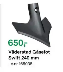 Felleskjøpet Väderstad Gåsefot Swift tilbud