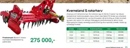 Felleskjøpet Kverneland S rotorharv tilbud