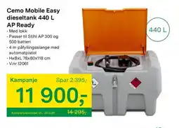 Felleskjøpet Cemo Mobile Easy dieseltank 440 L AP Ready tilbud