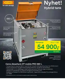 Felleskjøpet Cemo dieseltank DT mobile PRO tilbud