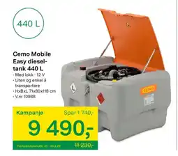 Felleskjøpet Cemo Mobile Easy diesel- tank tilbud