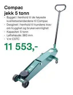 Felleskjøpet Compac jekk 5 tonn tilbud