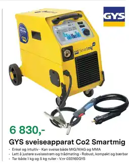 Felleskjøpet GYS sveiseapparat Co2 Smartmig tilbud
