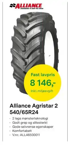 Felleskjøpet Alliance Agristar 2 540/65R24 tilbud
