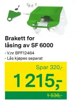 Felleskjøpet Brakett for låsing av SF 6000 tilbud