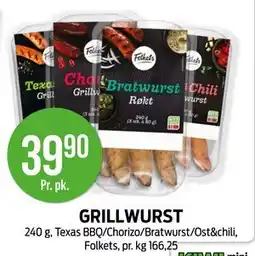 Kiwi GRILLWURST tilbud