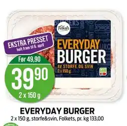 Kiwi EVERYDAY BURGER tilbud