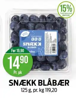 Kiwi SNÆKK BLÅBÆR tilbud