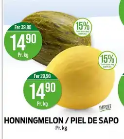 Kiwi HONNINGMELON / PIEL DE SAPO tilbud