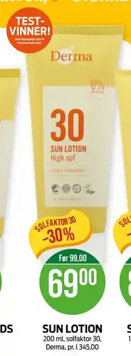 Kiwi SUN LOTION tilbud