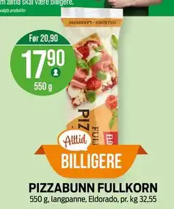 Kiwi PIZZABUNN FULLKORN tilbud