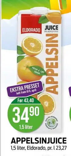 Kiwi APPELSINJUICE tilbud