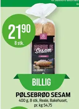 Kiwi PØLSEBRØD SESAM tilbud
