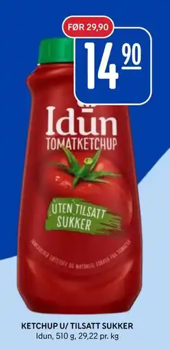 Rema 1000 KETCHUP U/ TILSATT SUKKER tilbud