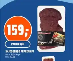 Coop Obs SKJEGGERØD PEPPERBIFF tilbud