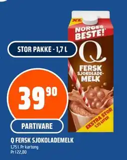 Coop Obs Q FERSK SJOKOLADEMELK tilbud