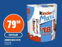 Coop Obs KINDER MAXI 18 PK tilbud