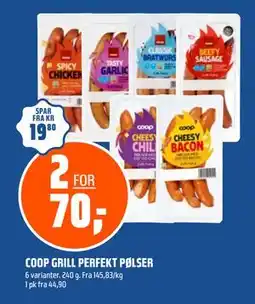 Coop Obs COOP GRILL PERFEKT PØLSER tilbud