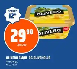 Coop Obs OLIVERO SMØR- OG OLIVENOLJE tilbud