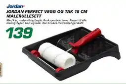 Coop Byggmix JORDAN PERFECT VEGG OG TAK 18 CM MALE RULLESETT tilbud