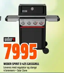 Obs Bygg WEBER SPIRIT E-425 GASSGRILL tilbud