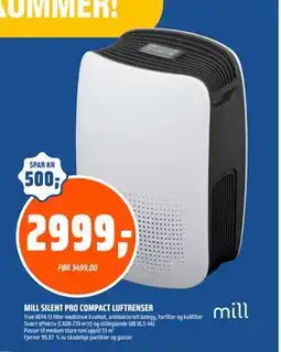 Coop Obs MILL SILENT PRO COMPACT LUFTRENSER tilbud