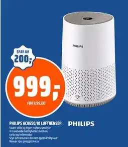 Coop Obs PHILIPS AC0650/10 LUFTRENSER tilbud