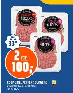 Coop Obs COOP GRILL PERFEKT BURGERE tilbud