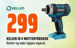 Obs Bygg KELLEN 18 V MUTTERTREKKER tilbud