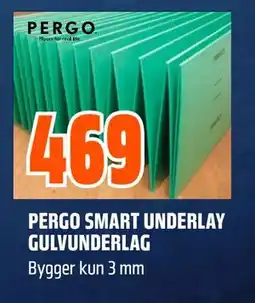 Obs Bygg PERGO SMART UNDERLAY GULVUNDERLAG tilbud
