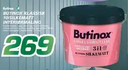 Coop Byggmix BUTINOX KLASSISK 10/SILKE MATT INTERIØRMALING tilbud