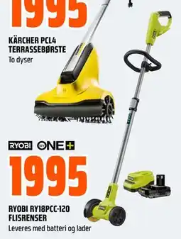 Obs Bygg RYOBI RY18PCC-120 FLISRENSER tilbud